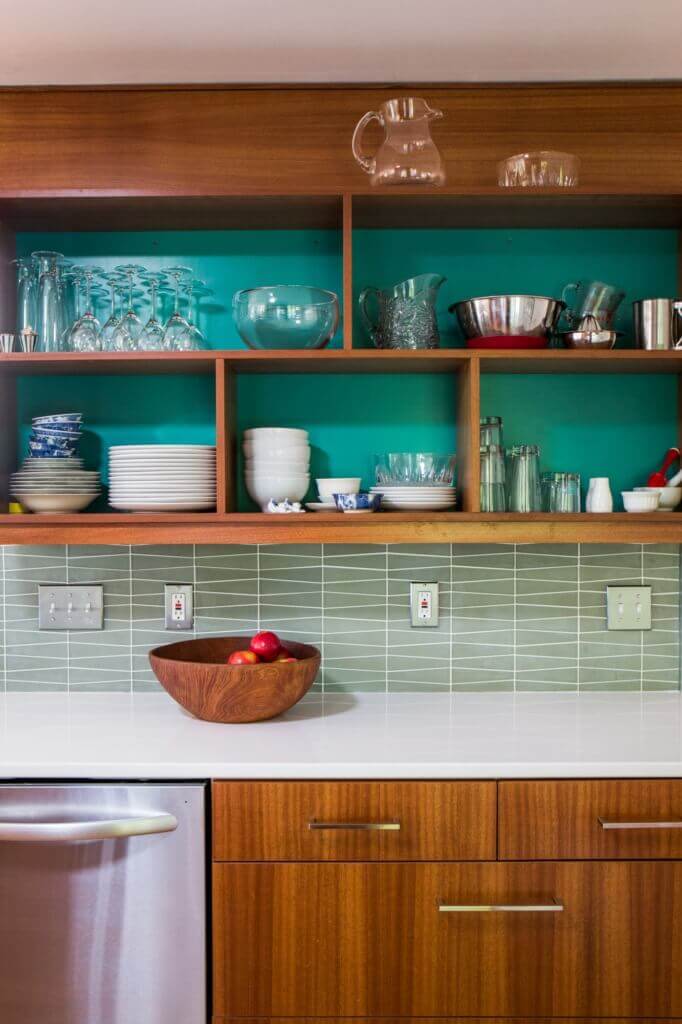 Go bold with the tile in your kitchen
