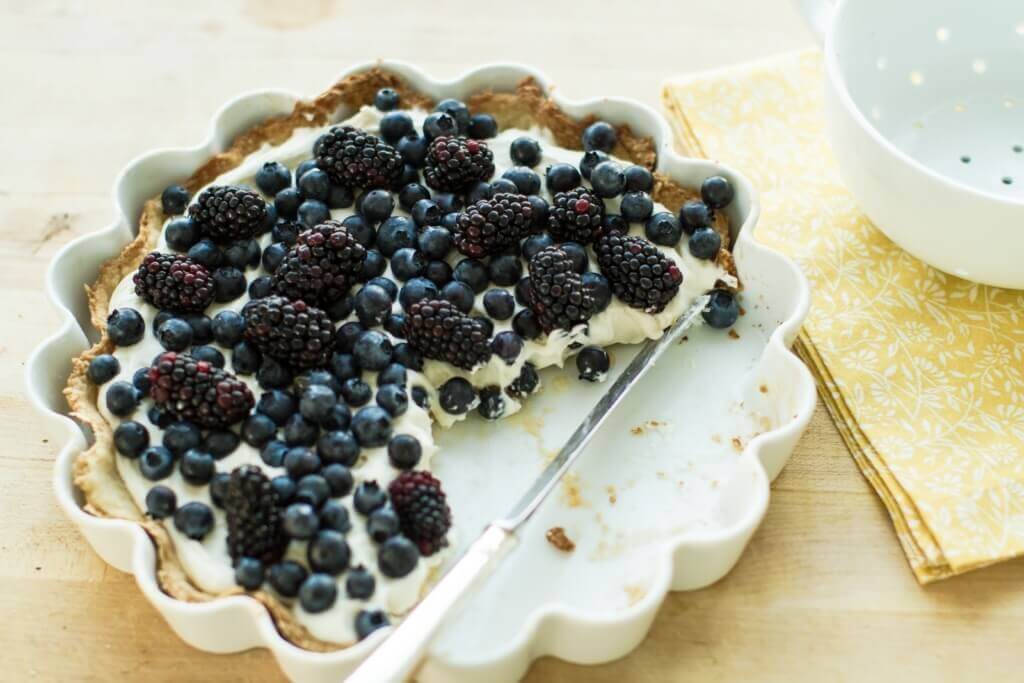 A beautiful pie with a color palette we adore 