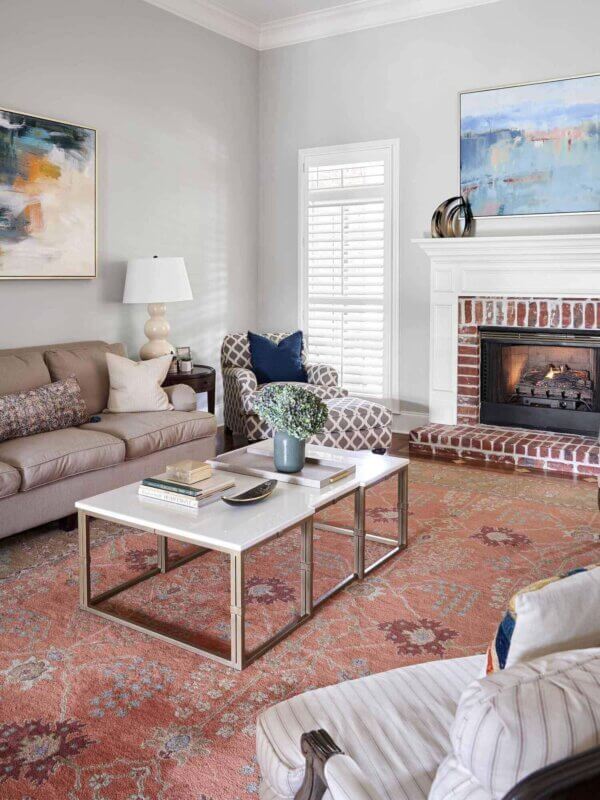 incorporating color with area rugs
