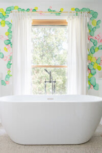 wallpaper, bathroom design, Interior designer Nashville, beth haley design